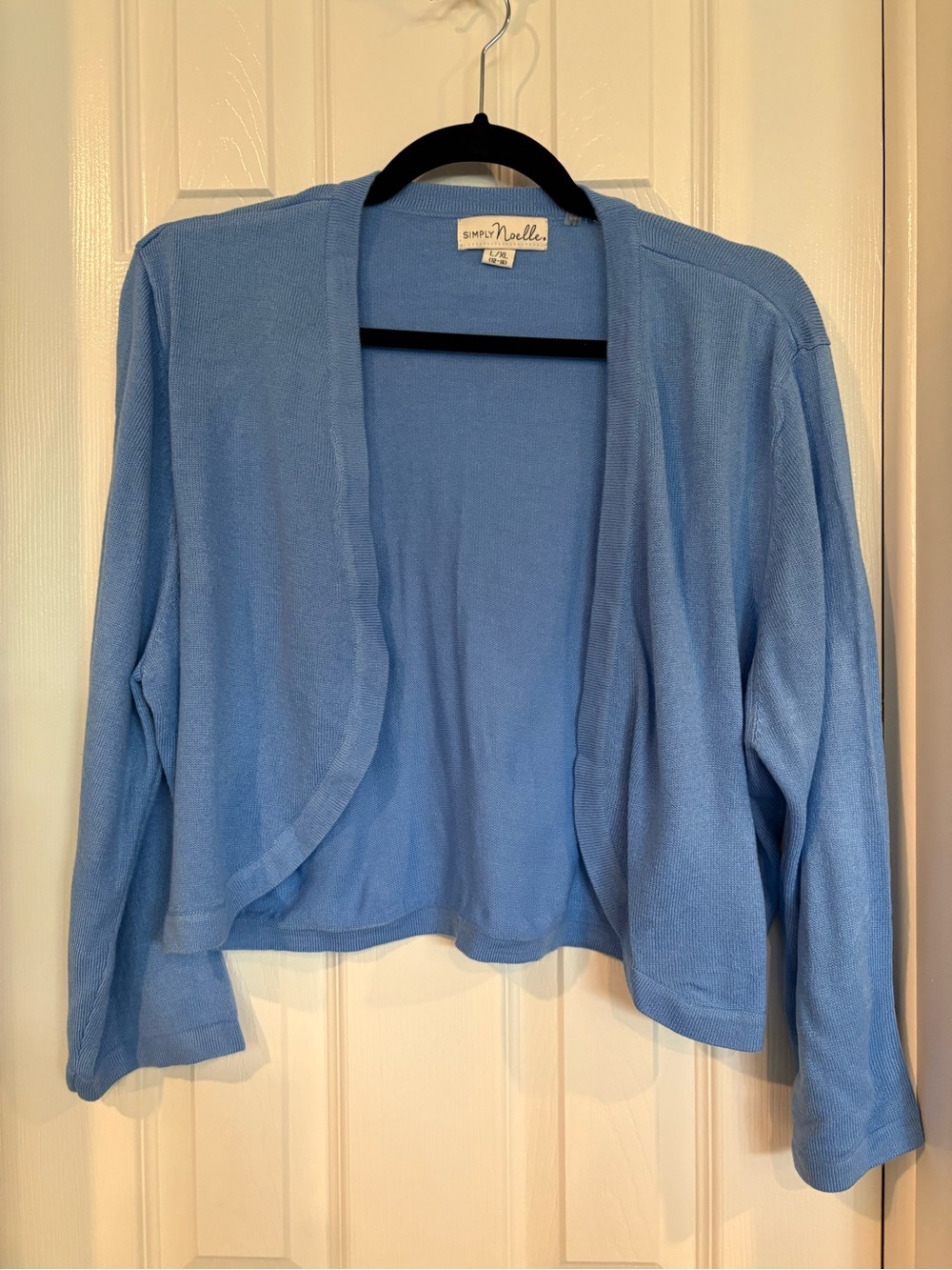 Simply Noelle Sky Blue Open-Front Women's Cardigan